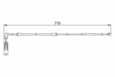 BOSCH JUTIKLIS SUSIDĖVĖJIMO TRINKELIŲ STABDŽIŲ GAL. BMW X5 E53 3.0-4.8 