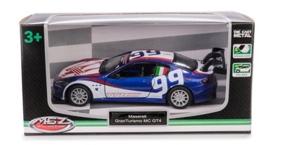 Samochód 1:43 Maserati GranTurismo MC GT4 67355A niebieski DTM, Daffi