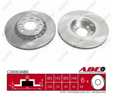 Диск гальмівна abe c30003abe фото №1