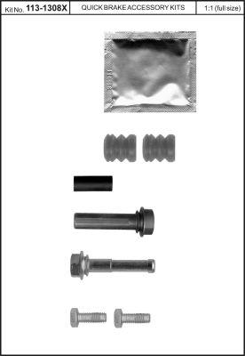 QUICK BRAKE 113-1308X КОМПЛЕКТ ВТУЛКА НАПРАВЛЯЮЧА, Z