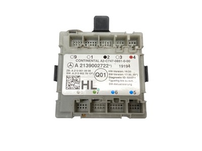 Модуль двері a2139002722 mercedes c w205 фото №1