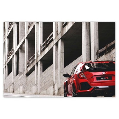 Naklejki 200x135 Honda Civic R-Type Red