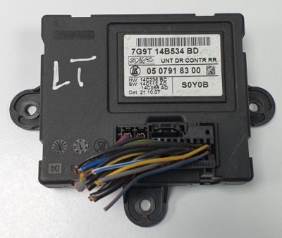 Модуль дверь левый задняя ford mondeo mk4 7g9t-14b534-bd фото №1