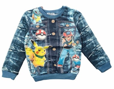 BLUZA CHŁOPIĘCA POKEMON 5 LAT 110