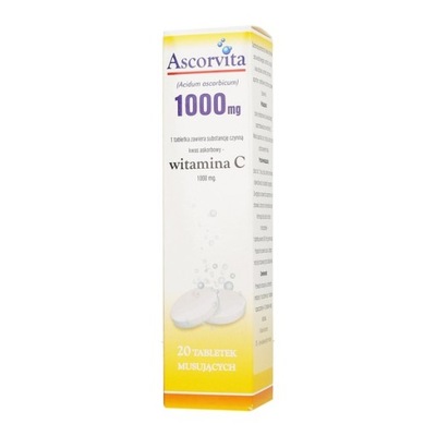 Ascorvita Witamina C 20 tabletek musujących