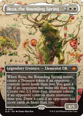 MTG Beza, the Bounding Spring *Borderless* FOIL (MR)