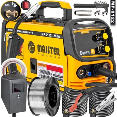 SPAWARKA INWERTOROWA 250A MIG MAG MMA MIGOMAT IGBT PROFESJONALNA