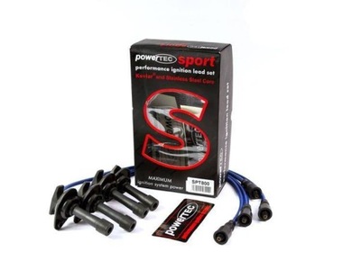 Провода зажигания powertec subaru impreza sti ej20 97-00 niebieskie фото №1