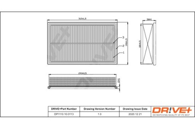 DRIVE+ ФИЛЬТР ВОЗДУХА VOLKSWAGEN 2.5D 07-09 C ALIFORNIA T5 CAMPER