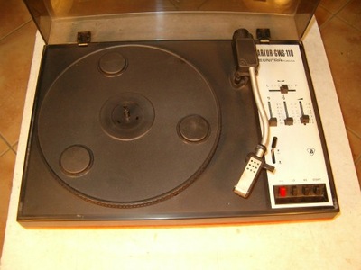 Gramofon GWS-110 Artur stereo Unitra Fonica czarno-srebrny