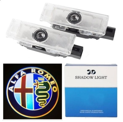 DIODO LUMINOSO LED LOGOTIPO PROYECTOR ALFA ROMEO 159 GIULIETTA STELVI  