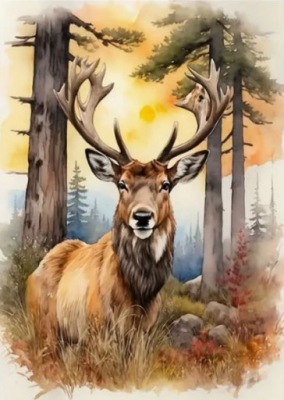 DIAMENTOWA MOZAIKA JELEŃ NO-2001706