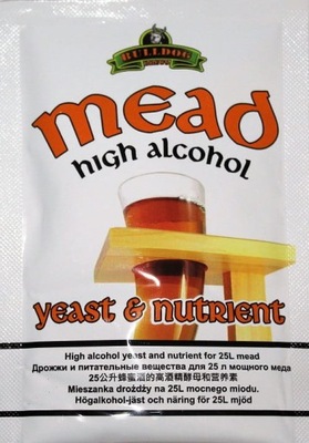 Drożdże do miodów pitnych Bulldog Mead Yeast Nutrient 25L 40szt