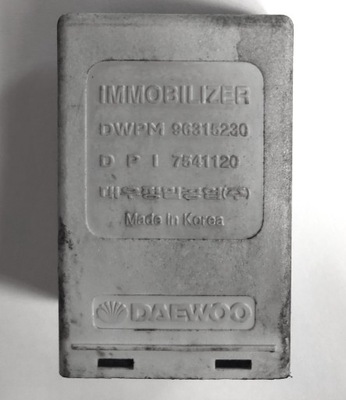Модуль блок керування імобілайзер daewoo оригінальний номер 96315230 фото №1