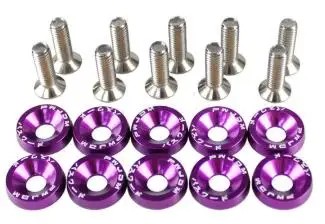 10PCS M6 JDM Screw License Plate Bolts Auto Accessories Car Modified~16230