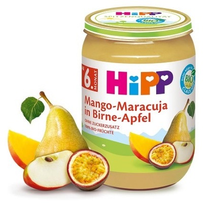 HiPP Mus z Mango Marakui Jabłka i Gruszki