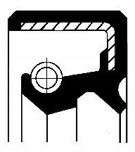 Corteco 19034044b кольцо уплотнительный вала, автоматическая коробка передач передач фото №1