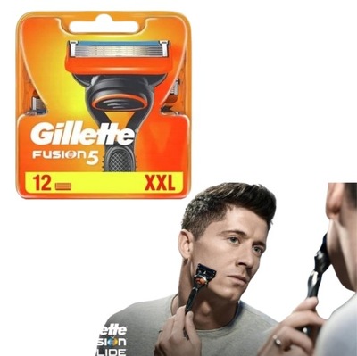 WKŁADY DO GILLETTE FUSION5 12 SZT NOŻYKI OSTRZA ORYGINALNE