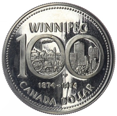 1 dolar - 100 rocznica-Winnipeg - Kanada - 1974r.