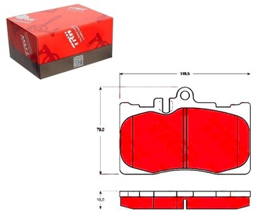 Тормозные колодки тормозные lexus перед ls 430 00-06 trw фото №1