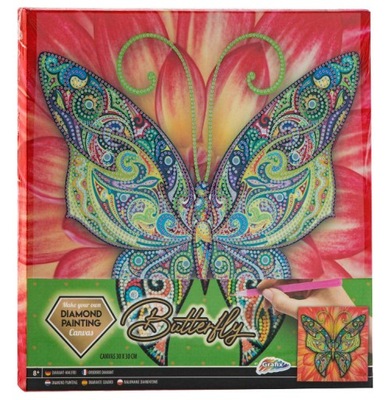 Diamentowe Malowanie W Ramce Motyl