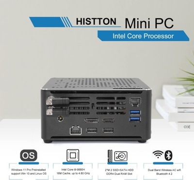 Mini komputer PC 32GB RAM intel Core i9-9880H
