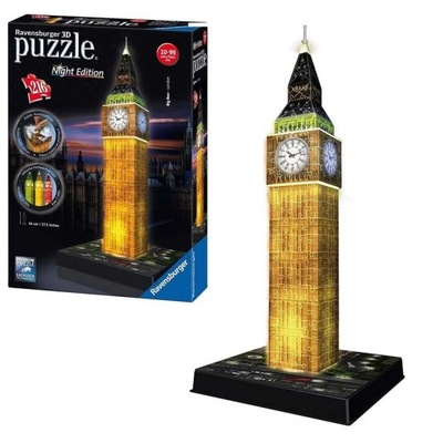 Puzzle 3D 216 elementów Big Ben Ravensburger