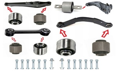 TULEJA WAHACZA TYŁ KOMPLET DODGE CALIBER 2006-2012