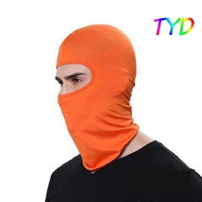 Pomarańczowy styl Kominiarka kolarska pełna maska