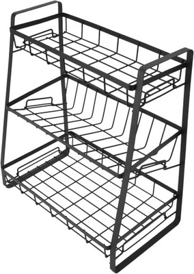 METALOWA PÓŁKA NA PRZYPRAWY 3 POZIOMOWA