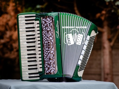 Akordeon Włoski Silvertone Musette 120 basów 4 chóry
