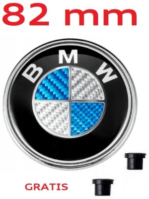 ZNACZEK BMW 82mm EMBLEMAT LOGO MASKA KLAPA BAGAŻNIK CARBON PRZÓD TYŁ KARBON