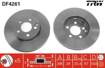 DISC HAMULC. MERCEDES W211 E-KLASA 02-09  