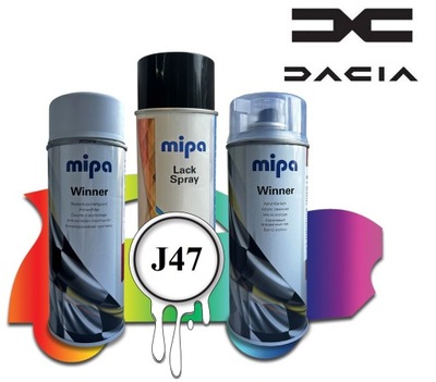 JUEGO MIPA PODKLAD, BAZA, COLOR DACIA J47 SPRAY 1200 ML  