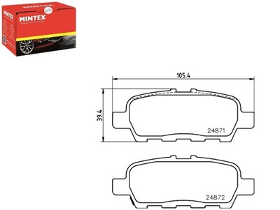 КОЛОДКИ ТОРМОЗНЫЕ MINTEX D40609N00A D4M609N00A 5580