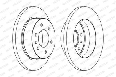 FERODO FCR311A ДИСК ТОРМОЗНОЙ (1 ШТУКА)