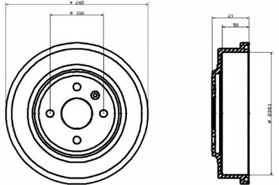 TEXTAR БАРАБАНИ ГАЛЬМІВНІ OPEL ASTRA G ASTRA G CLASSI