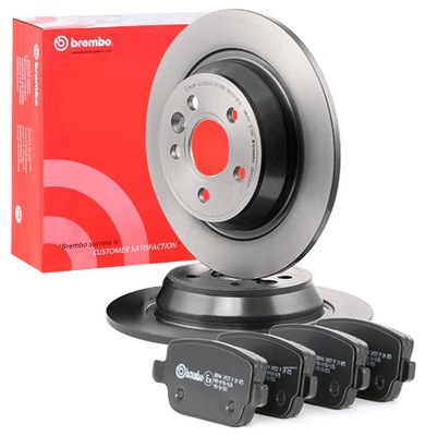 DISCOS I ZAPATAS BREMBO PARTE TRASERA PARA FORD MONDEO IV MK4  