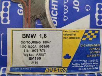 Прокладка головки bmw e10 фото №1
