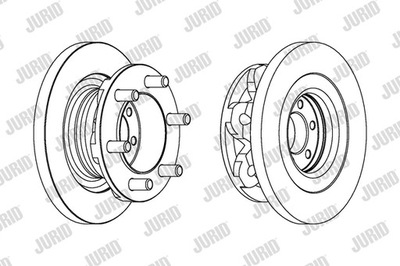 ГАЛЬМІВНІ ДИСКИ ГАЛЬМІВНІ ПЕРЕД JURID 569168J