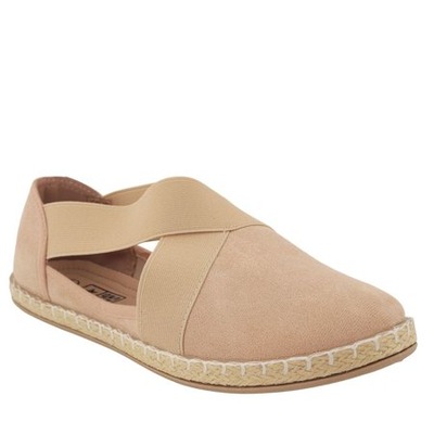 Espadryle damskie beżowe r.39