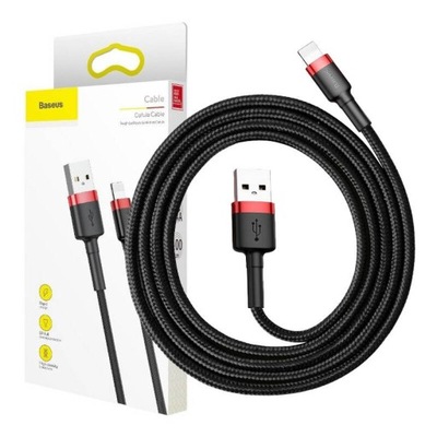 BASEUS SILNÝ KABEL PRO TELEFON IPHONE 2,4A 1M