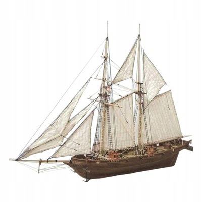 Drewniany model statku New Port 1830 1:70 DIY