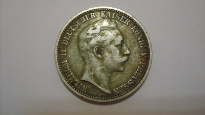 Moneta Niemcy, Prusy , 2 marki 1902 A stan 3+