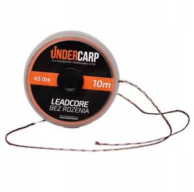 Undercarp Leadcore bez rdzenia 10m 45 lbs brązowy