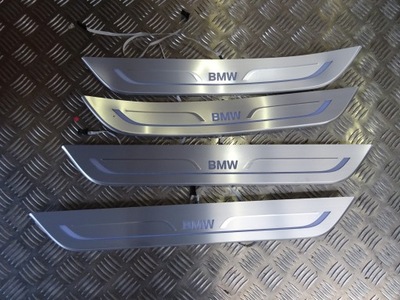 Bmw 7 g11 накладки підсвічувані порогові фото №1