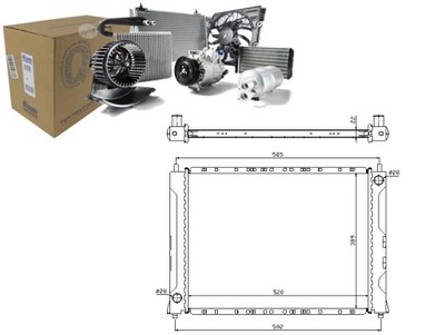 РАДІАТОР ВОДИ ROVER 200 214 SI (RF)