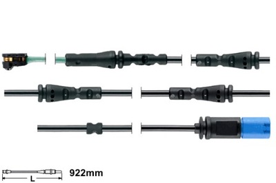 ATE SENSOR DESGASTE ZAPATAS DE FRENADO PARTE TRASERA BMW 5 G30 F90 5 G31 7 G11  