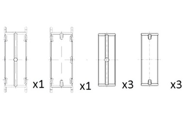 FAI PIEZAS INSERTADAS GL FAI BM1013-STD CITROEN C5 3 C6 JAGUAR S-TYPE XF XJ  