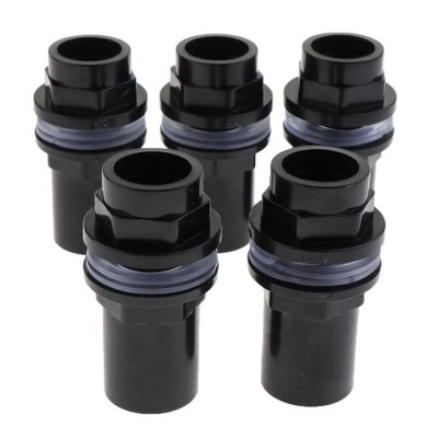 5Pcs Water Tube Adapter Outlet Inlet Hose Connector for Aquarium 25MM